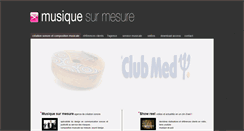 Desktop Screenshot of musique-sur-mesure.com