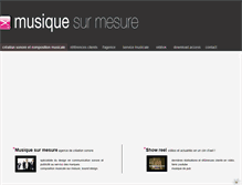 Tablet Screenshot of musique-sur-mesure.com